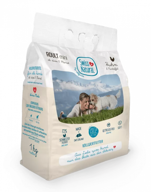 SwissNatural Soft Adult Huhn & Kartoffel1kg mini